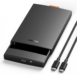 Obudowa dysku twardego UGREEN 2,5 cala, zewnętrzna obudowa dysku twardego USB C 3,1 6 Gbps, UASP Su - Zdjęcie 1 z 8
