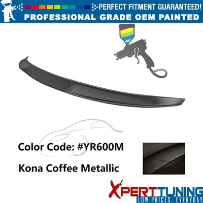 Fits 18-22 Honda Accord V Style #YR600M Kona Coffee Metallic Trunk Spoiler ABS Foto 1 de 4