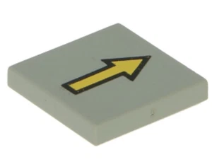 Lego 1x 3068p08 hellgraue Fliese 2 x 2 schwarzes Gitter mit 7 Linien Muster 6783 sehr guter Zustand/ - Bild 1 von 1