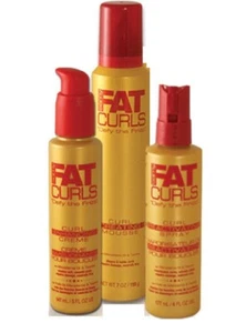 SAMY FAT CURLS REACTIVATING SPRAY ENHANCING CREAM CREATING MOUSSE SET RARE NEW! - Picture 1 of 1