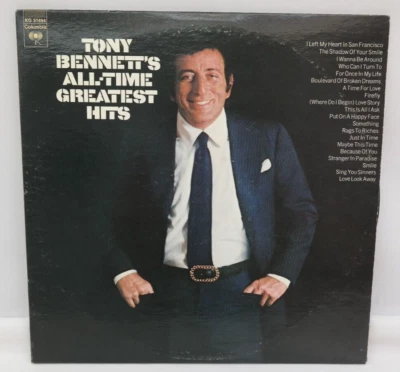 Tony Bennett's All-Time Greatest Hits 1972 Vinyl Records Set of 2     TF - Image 1 of 4
