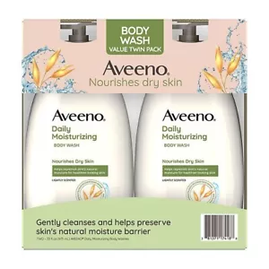 Aveeno 2 Pack Daily Moisturizing Body Wash 33 Oz Each - Picture 1 of 6