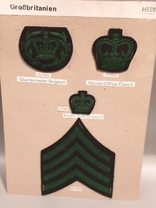 United Kingdom Patch Badge British Army Militär Quartermaster Warrant Officer II - Bild 1 von 4