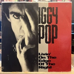 [ROCK/POP]~VG+ 12"~IGGY POP~Livin' On The Edge Of Night~{1990~VIRGIN]~UK Import~ - Picture 1 of 5