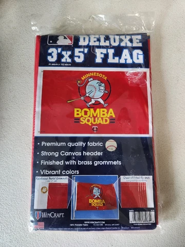 Minnesota Twins Bomba Squad 3' x 5' Flag Wincraft New Retail: $55 Cover