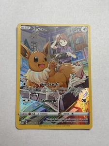 MISCUT ERROR Eevee TG11/TG30 Ultra Rare Brilliant Stars Trainer Gallery Played - Picture 1 of 2