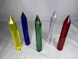 Superman Kryptonite cristallo acrilico set di cinque pezzi, replica oggetti di scena reali - Foto 1 di 7