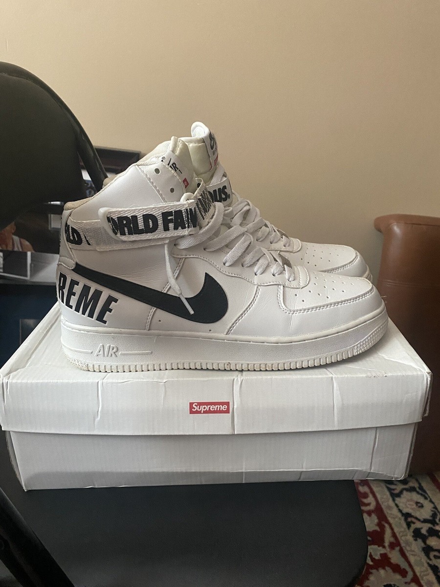 Nike Supreme x Air Force 1 Supreme High White for Sale Nike Supreme x Air Force 1 Supreme High White for Sale