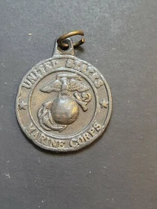 RARE Vintage United States Marine Corps Military Medallion Charm  - Picture 1 of 2