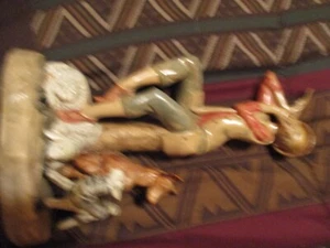 Rare Fontanini Depose Italy 758 Spider Mark Sheppard Boy Dog & Sheep Figurine - Picture 1 of 6