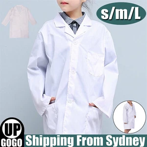 1/2PCS Kids Doctors White Lab Coat Scientist Childrens Fancy Dress Costume Girls - Picture 1 of 18