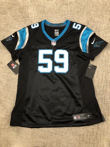 Luke Kuechly #59 Carolina Panthers Nike Women's Limited Jersey Small NWT $150 Cover