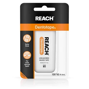 Reach Dentotape Waxed Tape, Unflavored 100 Yards, 1 Count (Pack of 2) - Picture 1 of 12