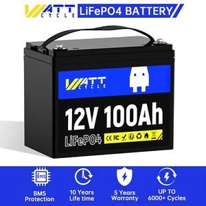 WattCycle 12V 200Ah Lithium LiFePO4 Battery Deep Cycle BMS For RV Solar Off-grid - Picture 1 of 8