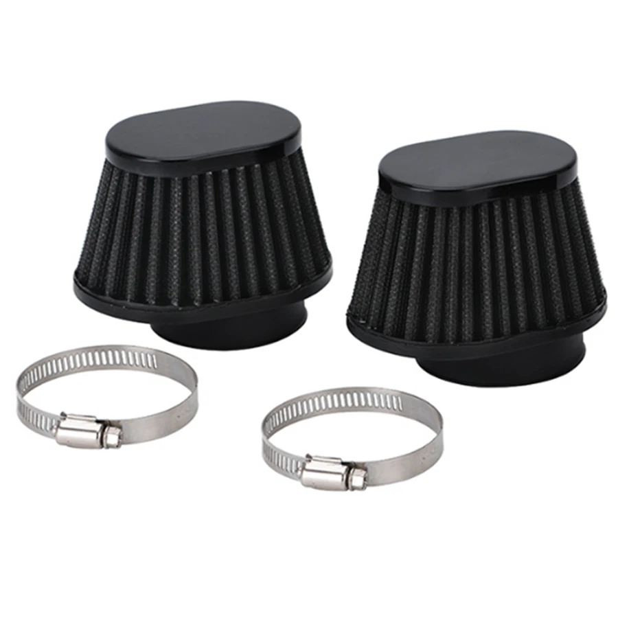 Filtro de admisión de aire para motocicleta cono cárter limpiador cápsula inducción 2,35 pulgadas 60 mm Foto 1 de 4