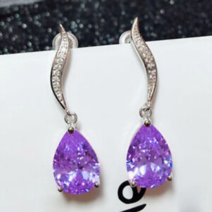 Yayi jewelry 1pair Zirconia Long Ear Stud 925 Silver Filled Tassel earrings