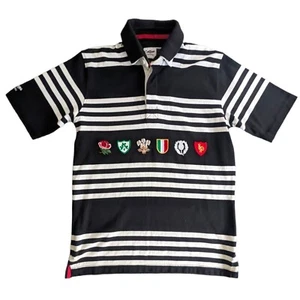 Camisa Polo Algodón Traders Rugby Seis Naciones Rugby Todas las Naciones Para Hombres Pequeña EN MUY BUENA CONDICIÓN - Imagen 1 de 11