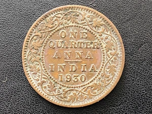 Empire des Indes : Pièce de un quart de anna - 1930 - Bild 1 von 2