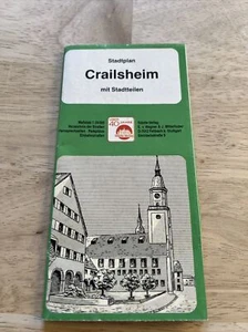 Vintage Germany Stadtplan Crailsheim Map - Bild 1 von 13