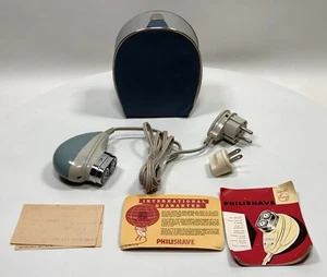 Vintage 1950s - Philps PHILISHAVE Model 7743 - Shaver Case & Manual - Germany - Picture 1 of 10