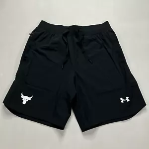 1361616-002 Under Armour Project Rock Snap Training Shorts Black White Size Vary - Picture 1 of 16