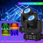 2 szt. 150W 18 Prizma Beam Moving Head LED COB 8 GOBO Światło sceniczne DMX Impreza Show