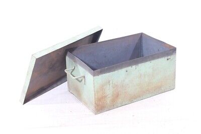 Transport Chest Metal 72cm X 46cm X 35cm Industrial Design Shelf Metal Box • 142.79$