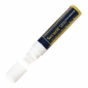 Rotulador de pizarra Securit línea blanca y a base de agua - punta rectangular de 15 mm - Imagen 1 de 5