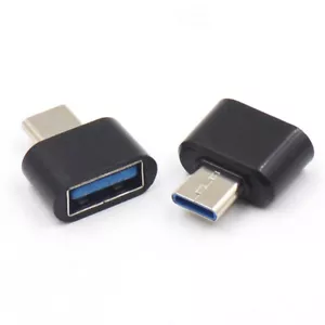 2x USB Type C Mâle Vers USB 2.0 Femelle OTG Convertisseur Adaptateur de Donn F3 - Picture 1 of 14