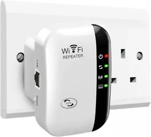 WLAN Repeater WLAN Verstärker 300Mbit/s 2,4GHz mit Repeater/Router/AP Modus - Bild 1 von 8