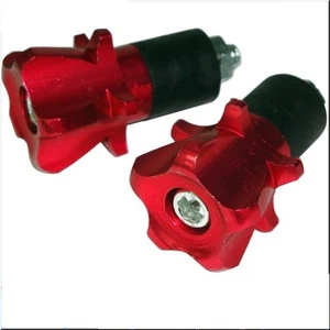 MOTORCYCLE HANDL BAR BAR END PLUGS 7/8" 22mm RED - Picture 1 of 1