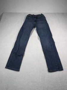 Wrangler Jeans Boys 14 Slim Blue Classic Straight Adjustable Waist Denim Pants - Picture 1 of 7