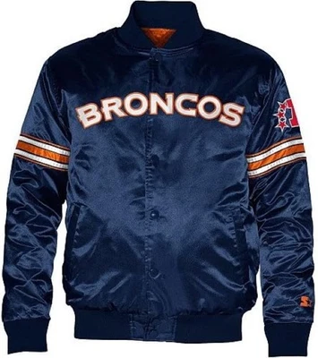 Chaqueta de satén vintage de los Denver Broncos para jóvenes de los años 90 - X-grande 18/20 Foto 1 de 4