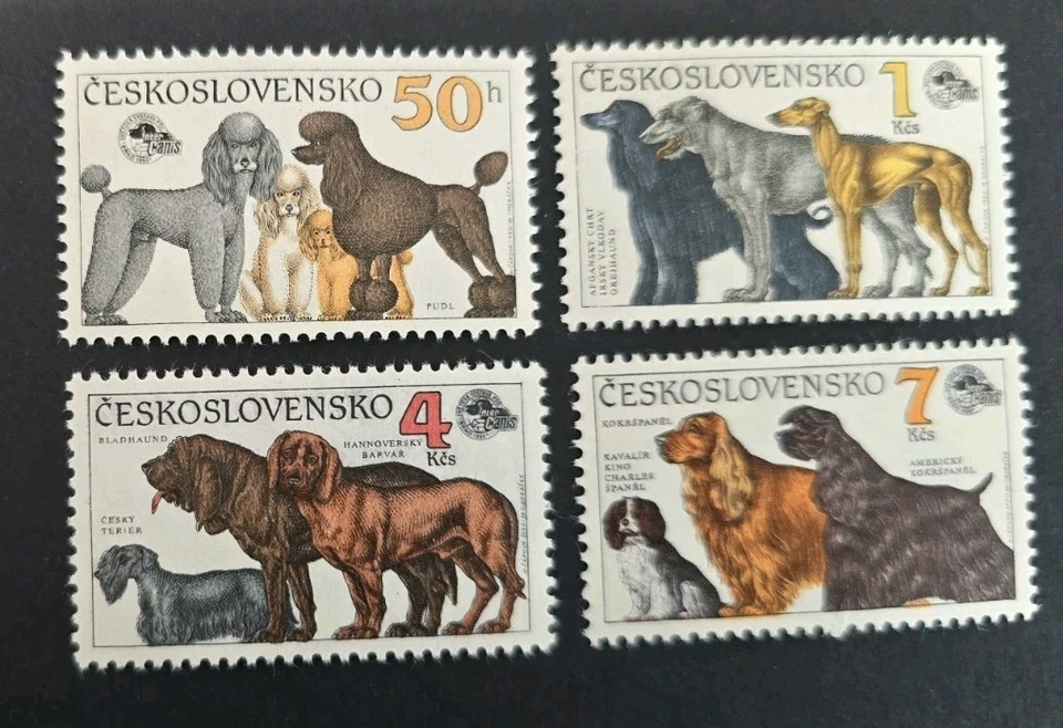 Czechoslovakia  1990 Dogs  Set   MUH J5 - image 1 of 1
