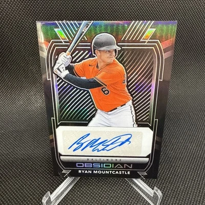 2021 Panini Chronicles Obsidian Ryan Mountcastle Rookie Auto #O-RM Orioles - Image 1 of 2