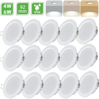 LED Einbaustrahler Flach Einbau Spots Leuchten Dimmbar Deckenleuchte Set 230V - Bild 1 von 4