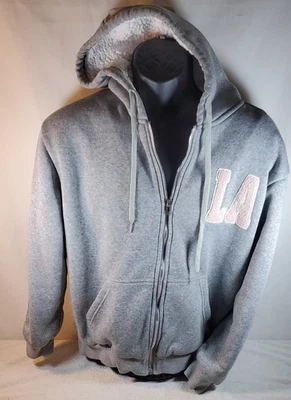 Sudadera Charlotte Russe Con Capucha Cremallera Completa Talla Pequeña Bordada Los Ángeles  Foto 1 de 4