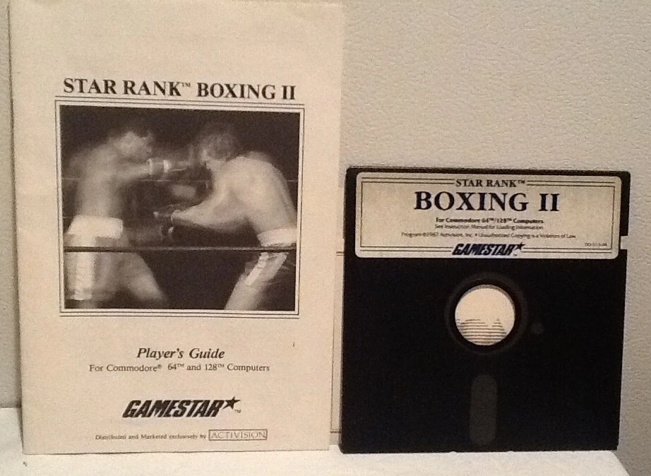 C64 Star Rank Boxing II Instructions Disk Software 1987 Activision Untested - Image 1 of 1