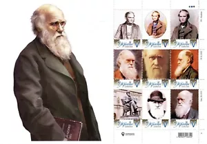 Ukraine 2020, Scientist - Naturalist Charles Darwin, sheet 9v - Picture 1 of 1