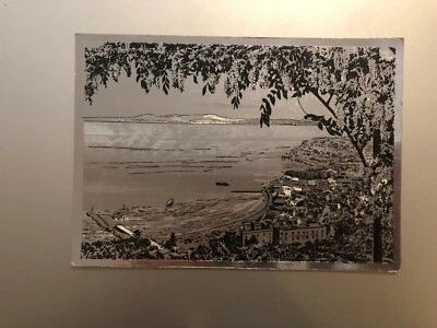 CARTOLINA CASAMICCIOLA ISCHIA PANORAMA ARGENTATA NON VIAGGIATA 55 - Immagine 1 di 2