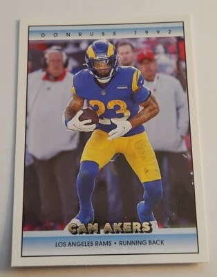 Cam Akers 22 Panini Donruss Football Retro 1992 #22  Los Angeles Rams +Freecard - Image 1 of 2