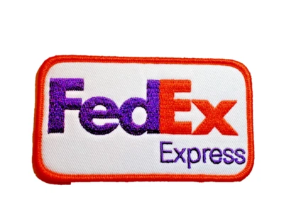 FedEx Express Logo Premium 3in Embroidered Iron-on Patch - Image 1 of 3