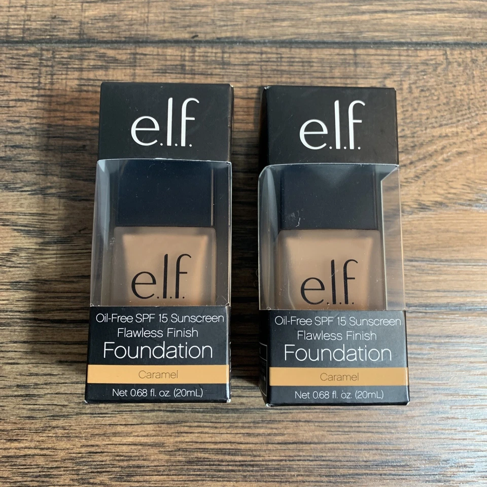 ELF Oil Foundation Flawless Finish Spf15 Sunscreen Caramel 83114