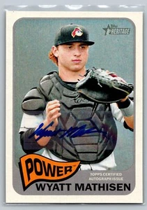 2014 Topps Heritage Minor League #ROA-WM Wyatt Mathisen Real One Autographs - Picture 1 of 2