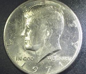 1971 D Kennedy Half Dollar DDO Doubled Die Obverse - Picture 1 of 8