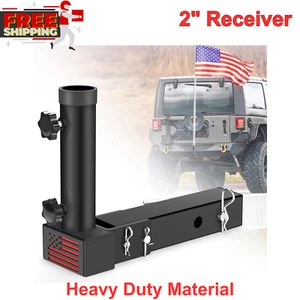 Standard 2 in Hitch Mount Flag Pole Flagpole Holder fit for Truck SUV Universal - Picture 1 of 7
