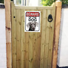 Beware Of The Dog Weimaraner Metal Gate Sign 150mm x 200mm 1159H1
