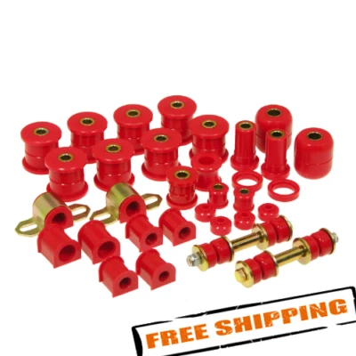 Prothane 18-2010 Red Total Bushing Kit for 1985-1987 Toyota Corolla GTS SR5 - Image 1 of 3