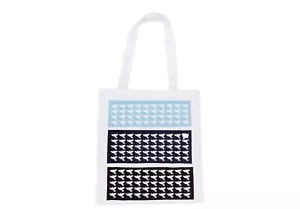 Cotton Tote Bag Jute Bag Miniblings White FLOCK Peace Dove Blue - Picture 1 of 4