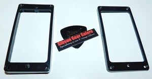 Gibson Adam Jones Les Paul Pickup Rings Set Black Guitar Parts SG Curved Project - Picture 1 of 3